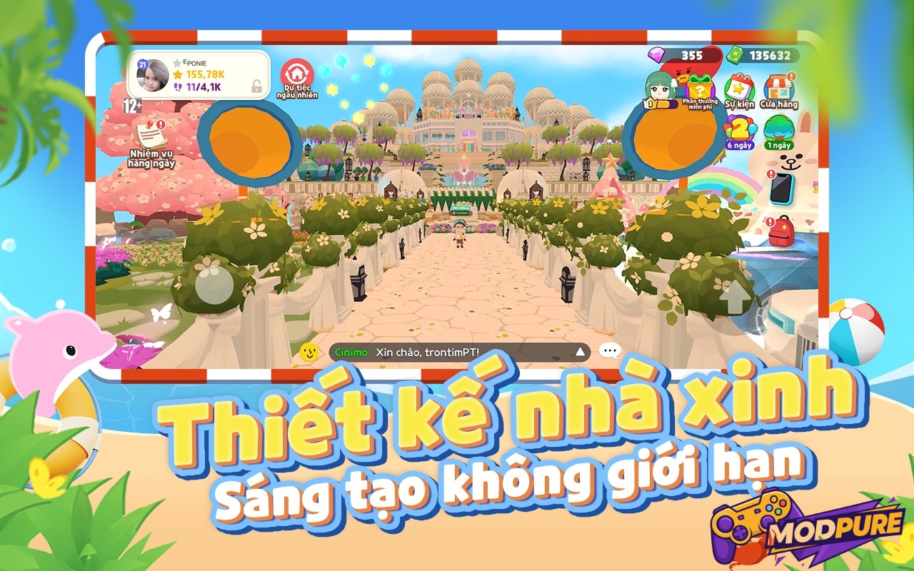 Xây nhà, trang trí và sưu tầm vật phẩm