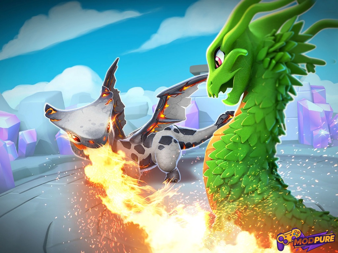 Trải nghiệm đồ họa sống động và âm thanh huyền bí trong Dragon Mania Legends
