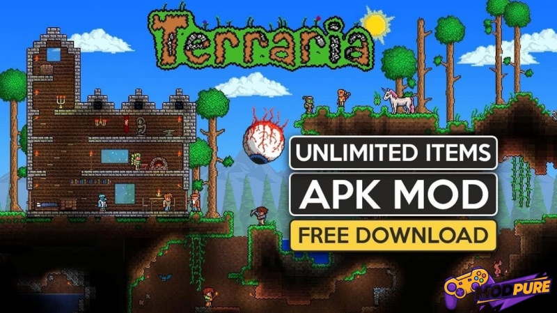 Tìm Hiểu Về Bản Terraria Mod Apk
