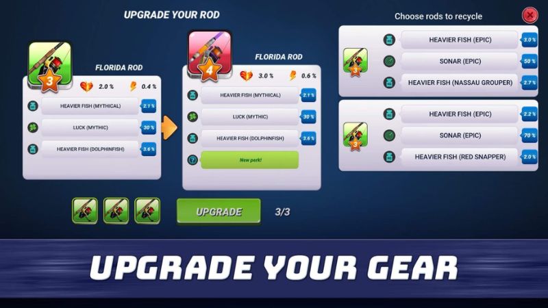 Fishing Clash Nâng Cấp Cần Câu Và Trang Bị Theo Phong Cách Cá Nhân