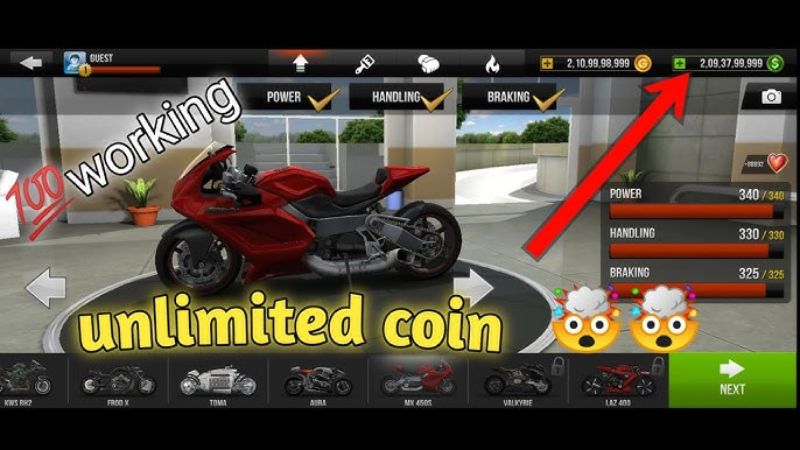 Tính Năng Nổi Bật Trong Hack Traffic Rider