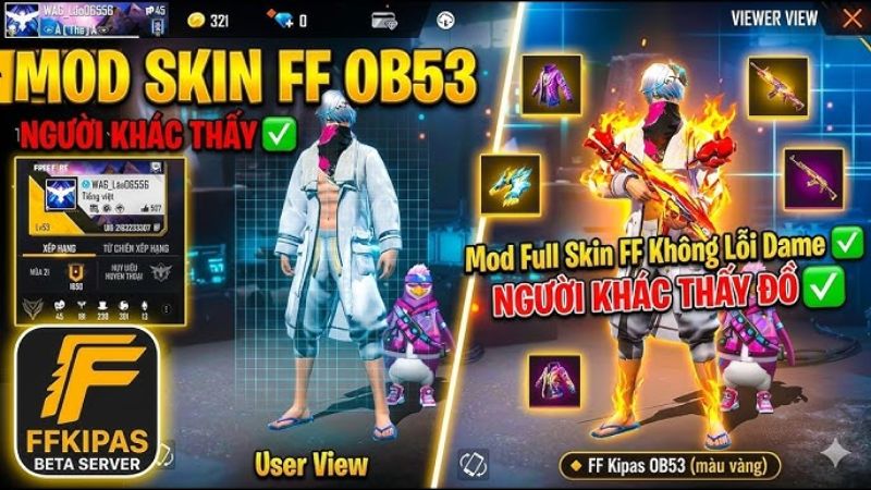 Khám Phá Trọn Bộ Công Cụ Hỗ Trợ Trong Ff Kipas Mod Apk